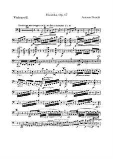 Husitská (Hussite), B.132 Op.67: Cello part by Antonín Dvořák