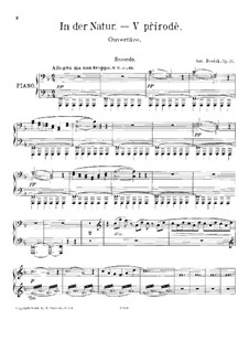 V přírodě (In Nature's Realm), B.168 Op.91: For piano four hands by Antonín Dvořák