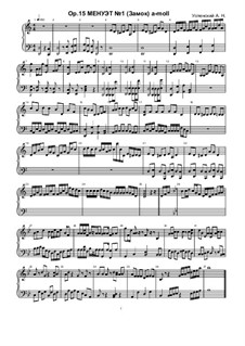 Minuet No.1, Ор.15: Minuet No.1 by Ksardas