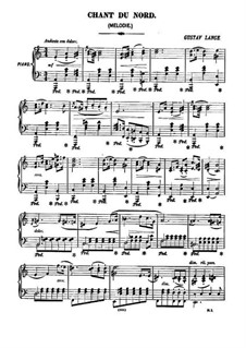 Chant du nord, Op.152: For a single performer by Gustav Lange
