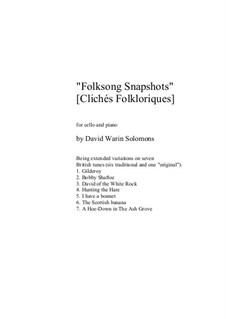 No.1 Gilderoy: For cello and piano by folklore, David W Solomons