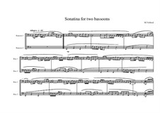Sonatina for Two Bassoons, MVWV 407a: Sonatina for Two Bassoons by Maurice Verheul