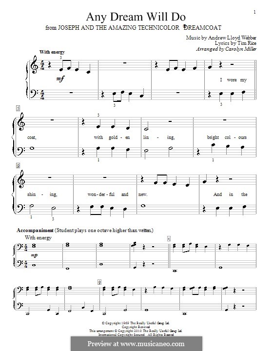 Any Dream Will Do (Joseph and The Amazing Technicolor Dreamcoat) by A.L