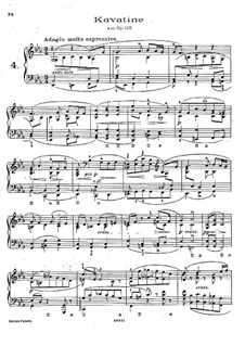 String Quartet No.13 in B Flat Major, Op.130: Cavatina. Arrangement for piano by Ludwig van Beethoven