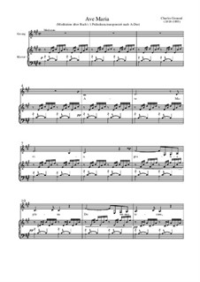 Ave Maria: For voice and piano (A major) by Johann Sebastian Bach, Charles Gounod