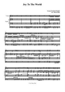 Two instruments version: For violin and organ by Georg Friedrich Händel