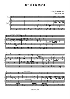 Two instruments version: For viola and organ by Georg Friedrich Händel