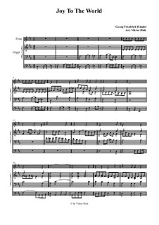 Two instruments version: For flute and organ by Georg Friedrich Händel