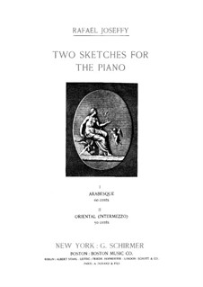 Two Sketches for Piano: No.2 Oriental by Rafael Joseffy