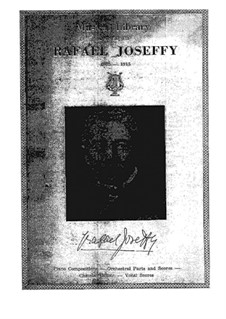 Catalog of Musical Library owned by Rafael Joseffy: Catalog of Musical Library owned by Rafael Joseffy by Unknown (works before 1850)