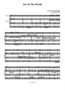 Two instruments version: For alto saxophone and organ by Georg Friedrich Händel