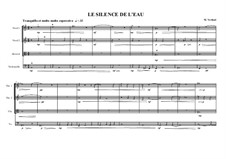Narrative Quartet No.0 for String quartet (Silence No.1), MVWV 100b: Narrative Quartet No.0 for String quartet (Silence No.1) by Maurice Verheul