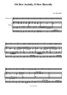 O Sanctissima (Oh, How Joyfully): For trumpet in B and organ by folklore