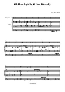 O Sanctissima (Oh, How Joyfully): For trumpet in C and organ by folklore