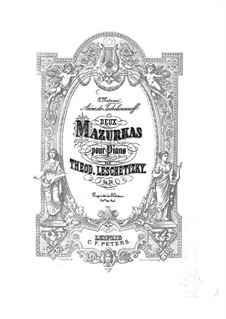 Two Mazurkas, Op.24: Complete set by Theodor Leschetizky