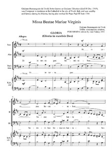 Renaissance Mass for Three Voices: Gloria by Giuliano Buonaugurio da Tivoli