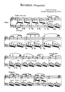 Contes de Jeunesse, Op.46: No.1 Lullaby by Theodor Leschetizky