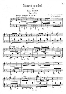 Six Musical Moments, D.780 Op.94: Musical moment No.3 by Franz Schubert