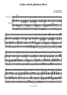 Teach Me Thy Way, O Lord: For trumpet in B and organ by Benjamin M. Ramsey