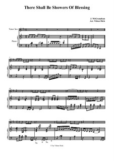 There Shall Be Showers of Blessing: For tenor saxophone and piano by James McGranahan