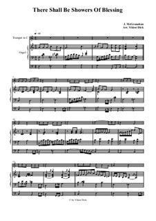 There Shall Be Showers of Blessing: For trumpet in C and organ by James McGranahan