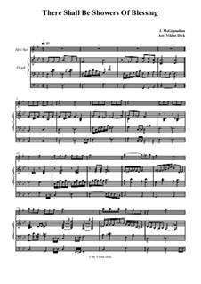 There Shall Be Showers of Blessing: For alto saxophone and organ by James McGranahan