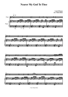 Nearer, My God, To Thee: For flute and piano by Lowell Mason