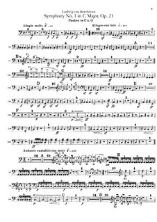 Complete Symphony: Timpani part by Ludwig van Beethoven