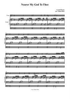 Nearer, My God, To Thee: For flute and organ by Lowell Mason