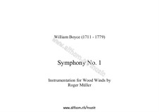Symphony No.1: For woodwind orchestra by William Boyce