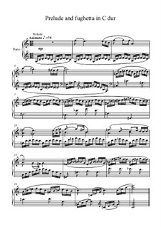 Prelude and fughetta in С major: Prelude and fughetta in С major by Gregory Deriugin