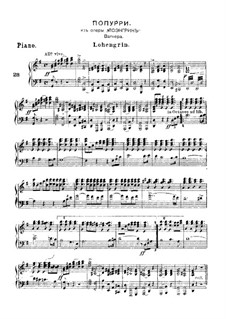 Potpourri: For salon orchestra – parts by Richard Wagner