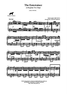 The Entertainer, for Piano: Easy version by Scott Joplin