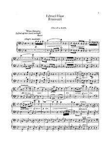 Froissart, Op.19: Cello and double bass part by Edward Elgar