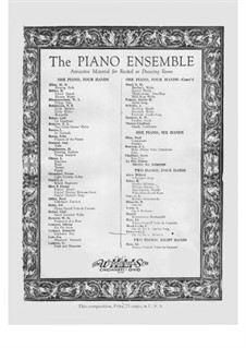 Six Humoresques de Concert, Op.14: No.1 Menuet, for two pianos four hands by Ignacy Jan Paderewski