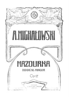 Mazurka in C Sharp Minor, Op.17: Mazurka in C Sharp Minor by Aleksander Michałowski