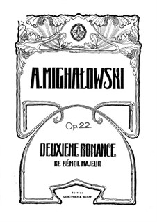 Romance in D Flat Major, Op.22: Romance in D Flat Major by Aleksander Michałowski