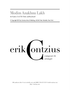 Modim Anakhnu Lakh: Modim Anakhnu Lakh by Erik Contzius