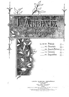 Chants d'Espagne, Op.232: No.3 Sous le palmier (Under the Palm Tree) by Isaac Albéniz