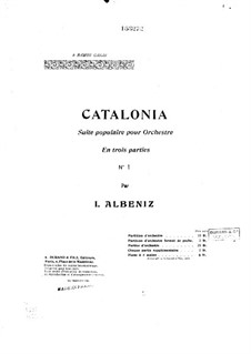 Catalonia: Full score by Isaac Albéniz
