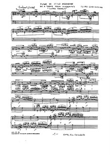 Fuga in stilo moderno: For piano by Ilias Chrissochoidis
