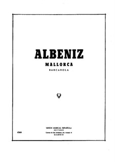 Mallorca, Op.202: For piano by Isaac Albéniz