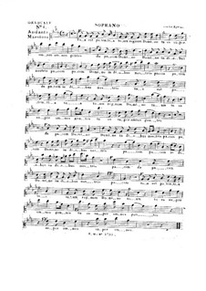 Tua est potentia, HV 50: Vocal parts by Joseph Eybler