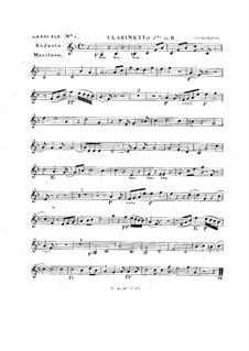 Tua est potentia, HV 50: Clarinet II part by Joseph Eybler