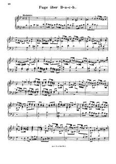 Fugue on B-A-C-H: For a single performer by Johann Georg Albrechtsberger