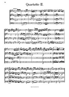 String Quartet No.2 in A Major: Full score by Johann Georg Albrechtsberger