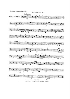 Non in multitudine, HV 56: Bassoon II part by Joseph Eybler