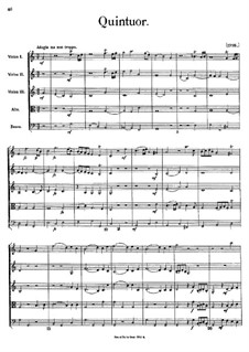String Quintet: Full score by Johann Georg Albrechtsberger