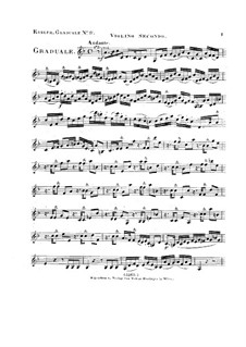 Non in multitudine, HV 56: Violin II part by Joseph Eybler