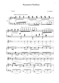 Piscatore'e pusilleco: For voice and piano by Ernesto Tagliaferri